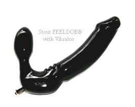 Black Feeldoe® Stout with Vibrator